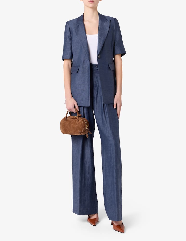 rinascente 24.7 Studio Pantaloni a palazzo in misto lino