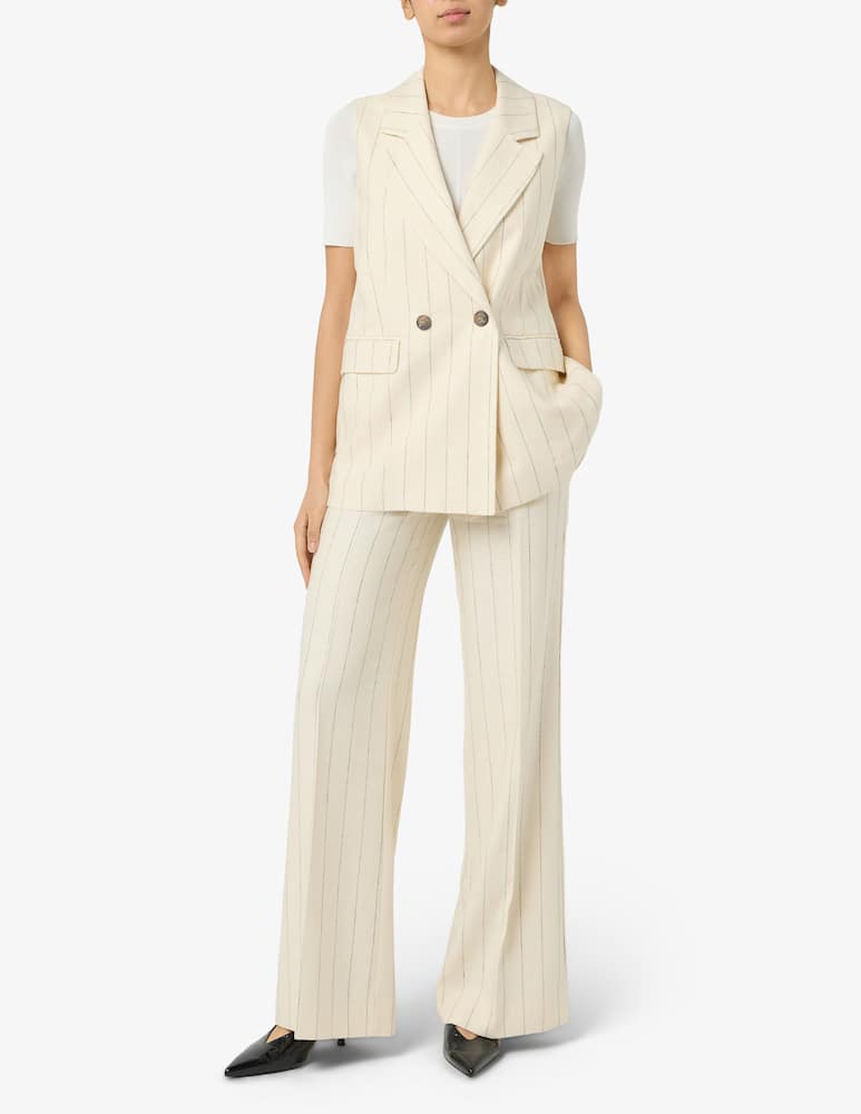 rinascente 24.7 Studio Striped palazzo trousers