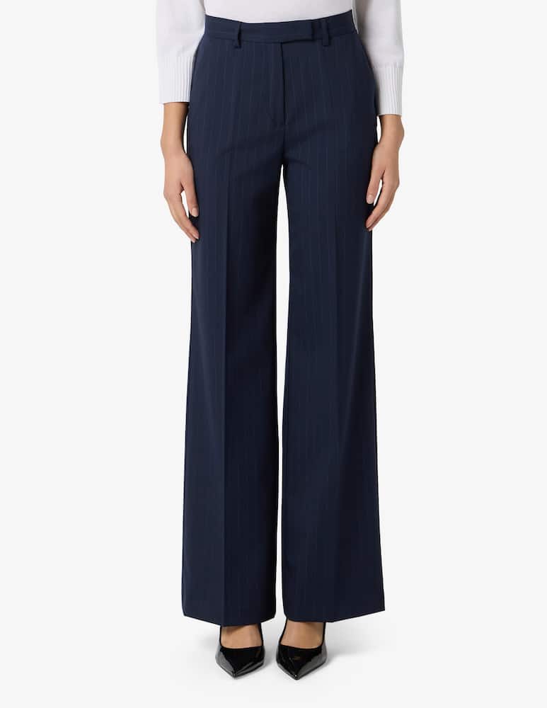 24.7 Studio Pinstripe palazzo trousers - picture 1