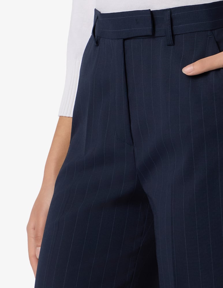 24.7 Studio Pinstripe palazzo trousers - picture 4