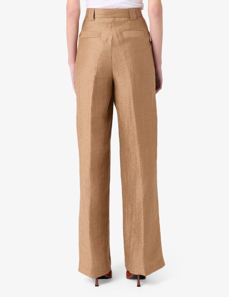 24.7 Studio Linen blend wide-leg trousers - picture 3