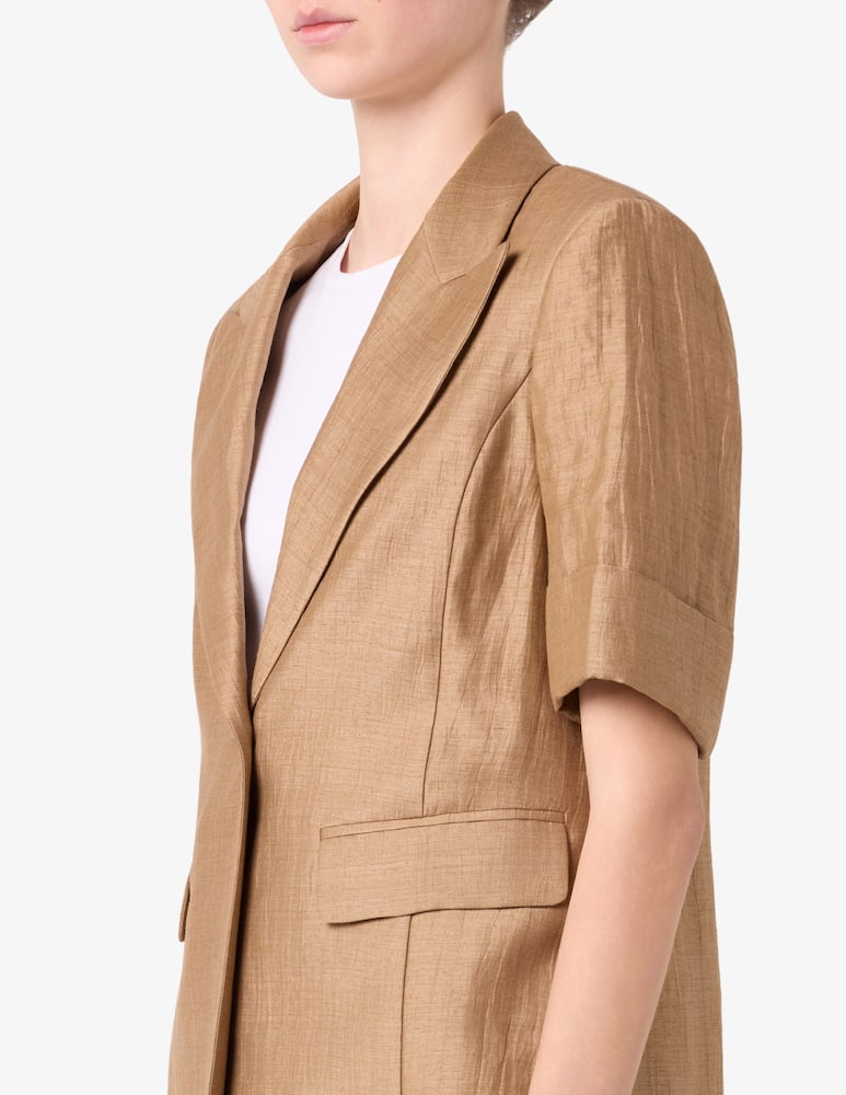 24.7 Studio Linen blend short-sleeve blazer - picture 4 24.7 Studio Linen blend short-sleeve blazer - picture 4