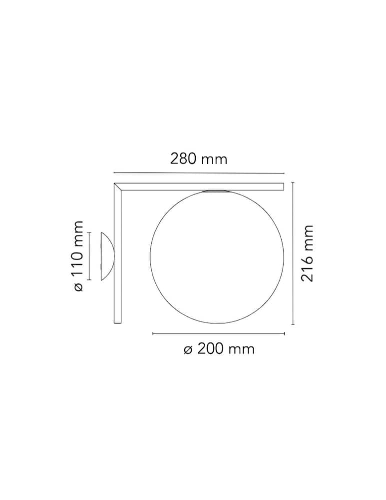 rinascente Flos IC C/W1 Ceiling & Wall Lamp