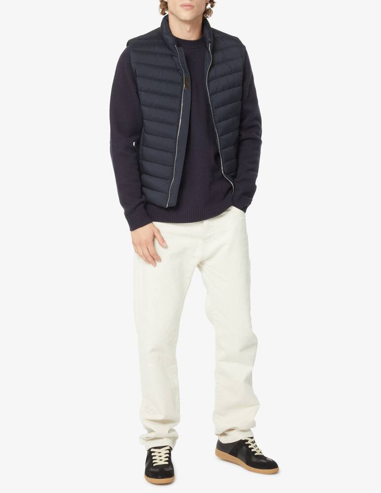 rinascente MooRER Zipped light weight gilet - Blue