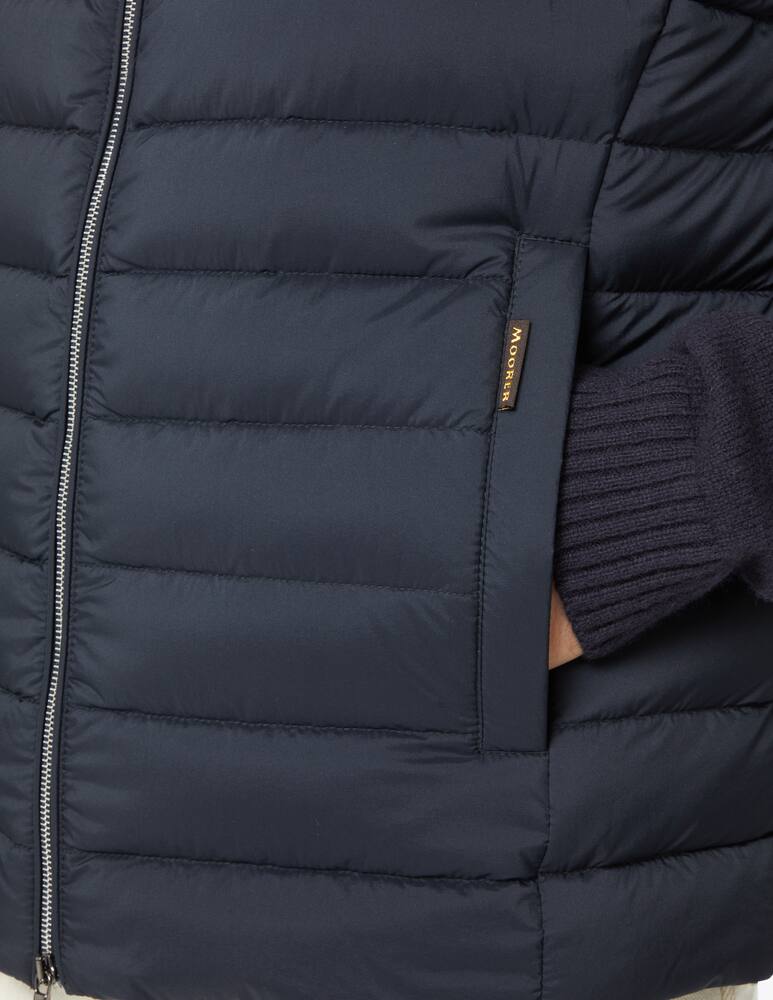 rinascente MooRER Zipped light weight gilet - Blue