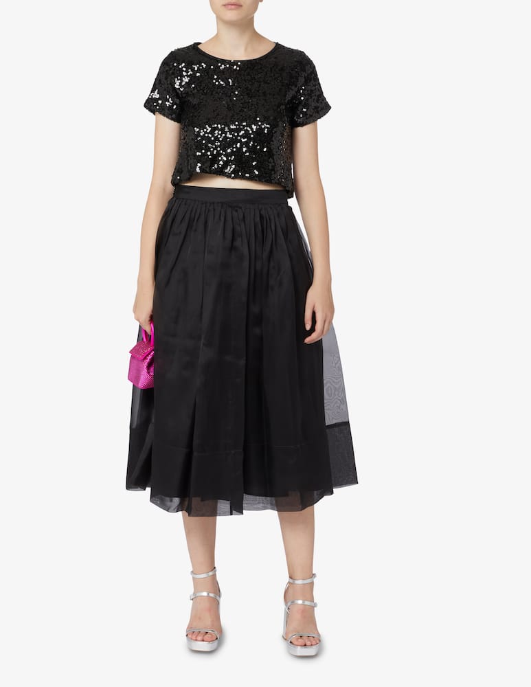 rinascente LAVI Couture Top a manica corta paillettes allover