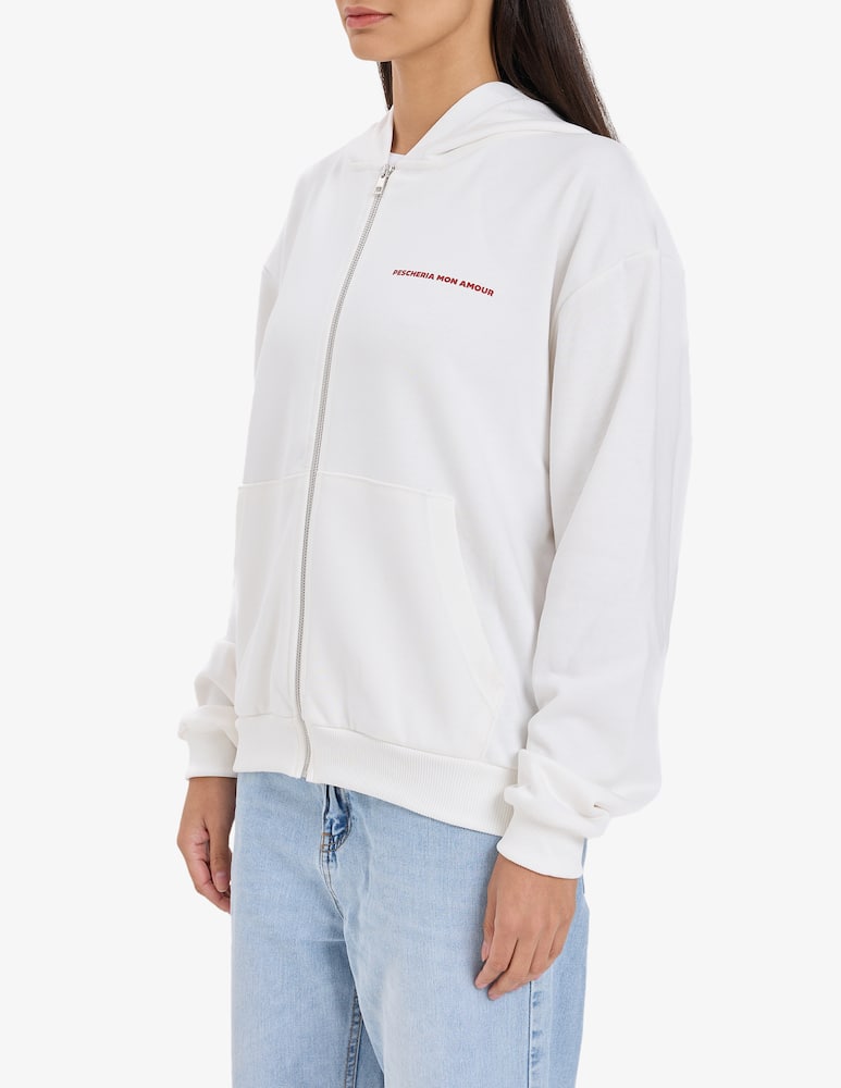 rinascente Pescheria Mon Amour Felpa con cappuccio Soltanto parole d'amore