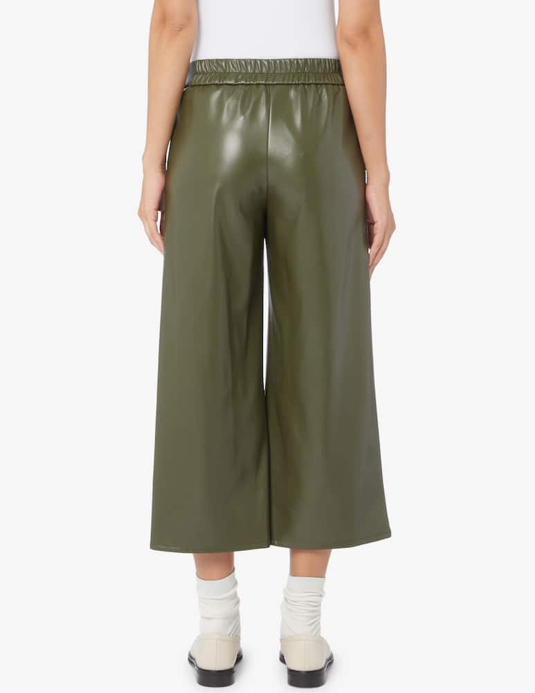 rinascente Elizabeth Ascot Pantaloni elastastico alla vita in similopelle