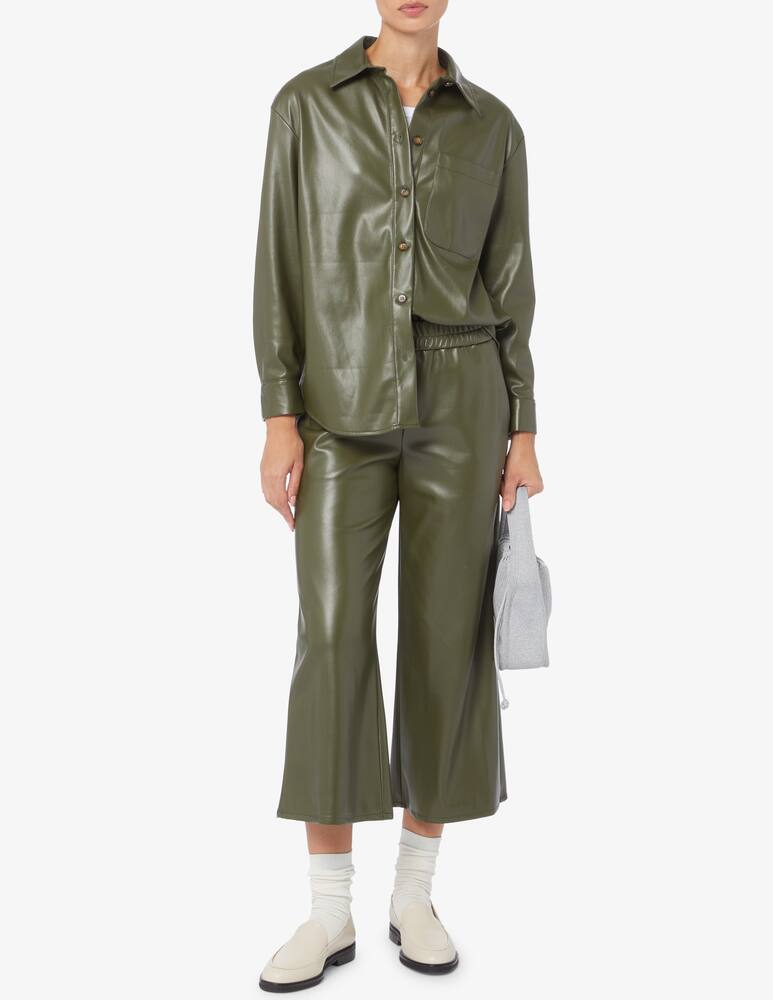 rinascente Elizabeth Ascot Overshirt in simil pelle