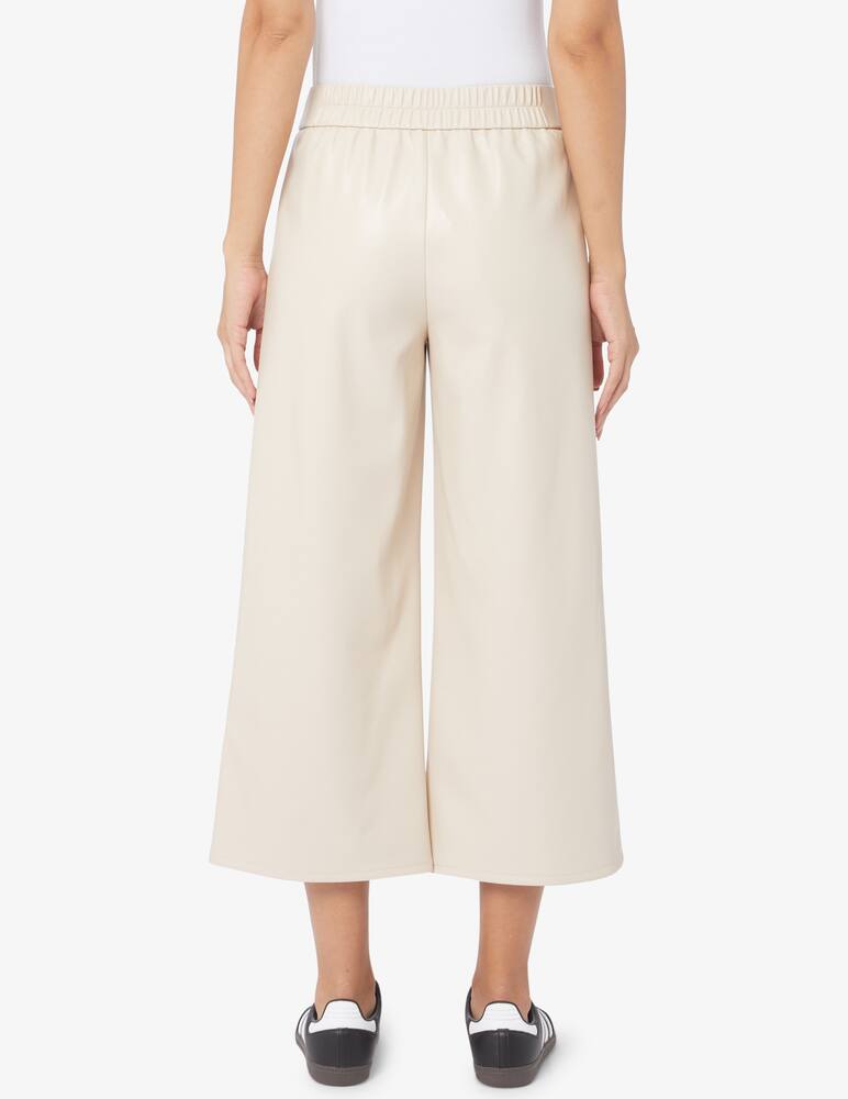 rinascente Elizabeth Ascot Pantaloni elastastico alla vita in similopelle