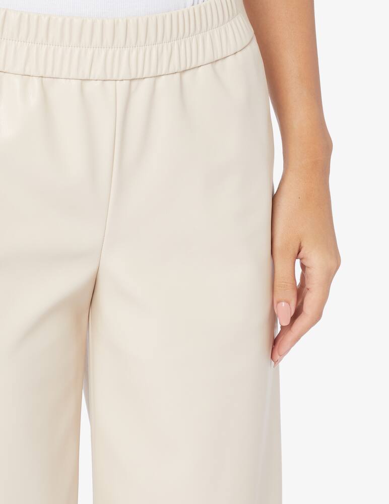 rinascente Elizabeth Ascot Pantaloni elastastico alla vita in similopelle