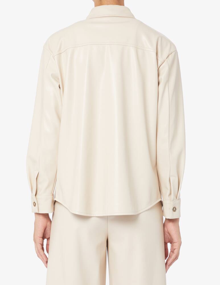 rinascente Elizabeth Ascot Overshirt in simil pelle