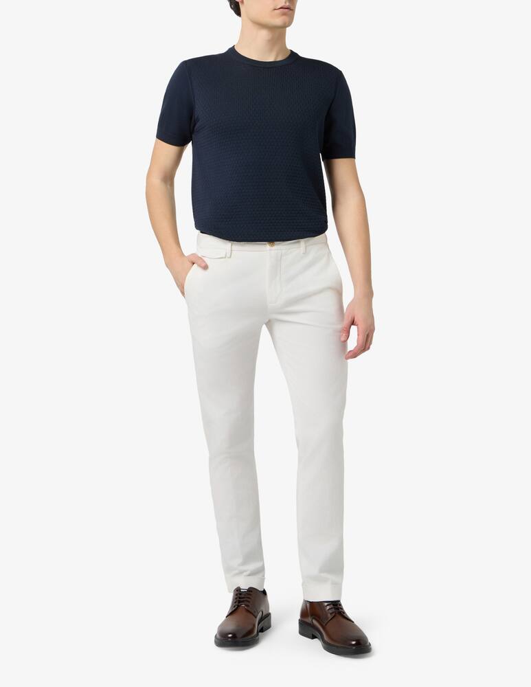 Teleria Zed Pantaloni chino Edward slim fit in cotone e lino - immagine 2 Teleria Zed Pantaloni chino Edward slim fit in cotone e lino - immagine 2