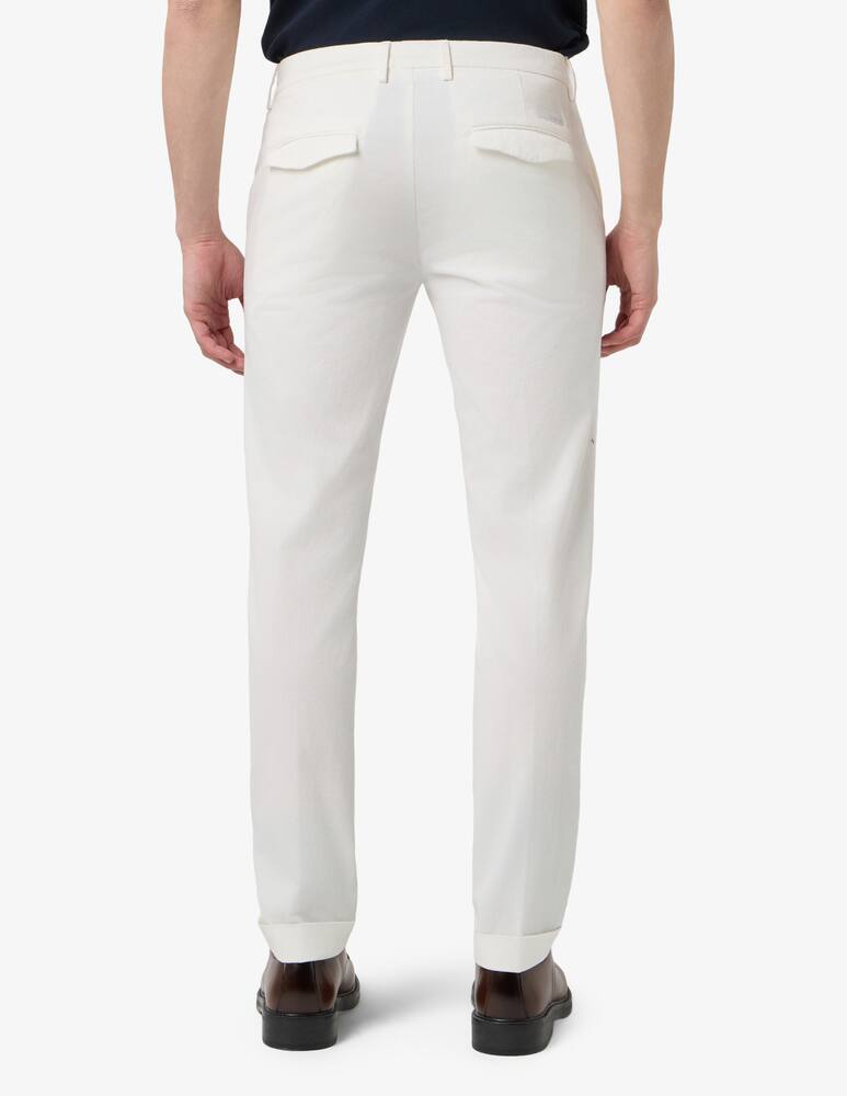 rinascente Teleria Zed Pantaloni chino Edward slim fit in cotone e lino 