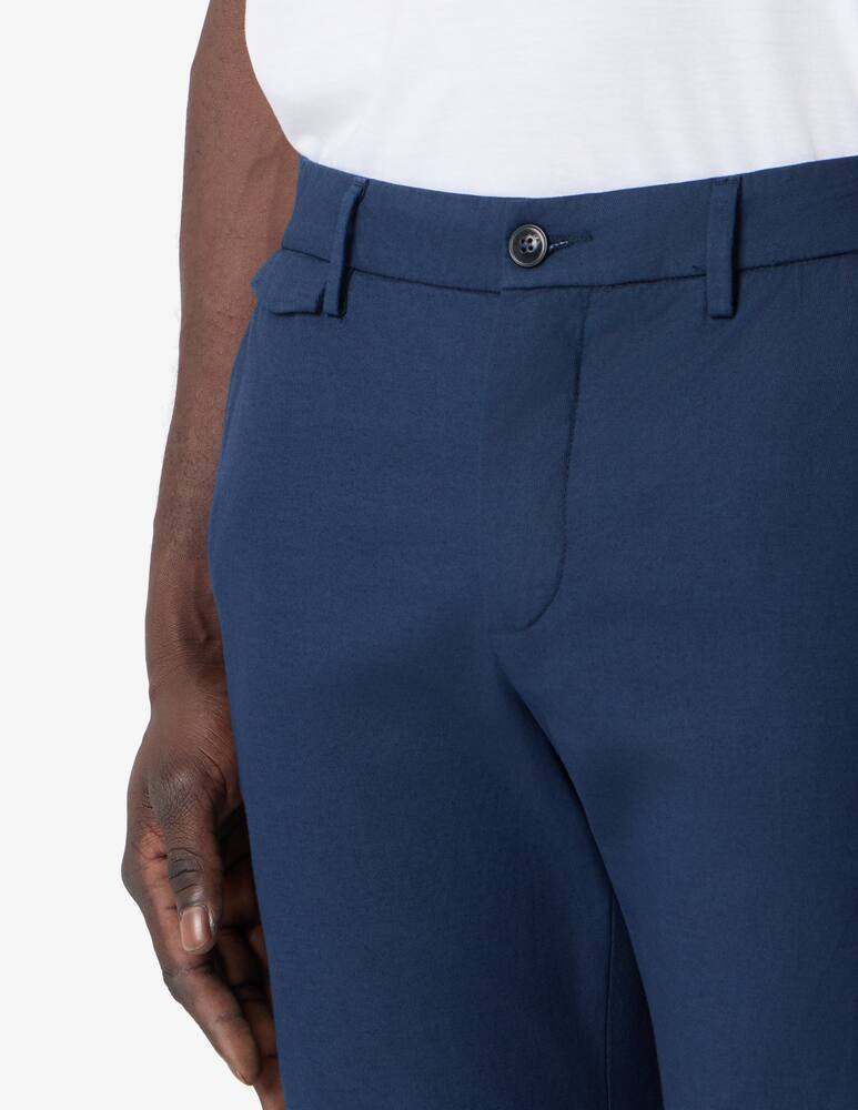 rinascente Teleria Zed Pantaloni chino slim fit Edward in cotone e lino