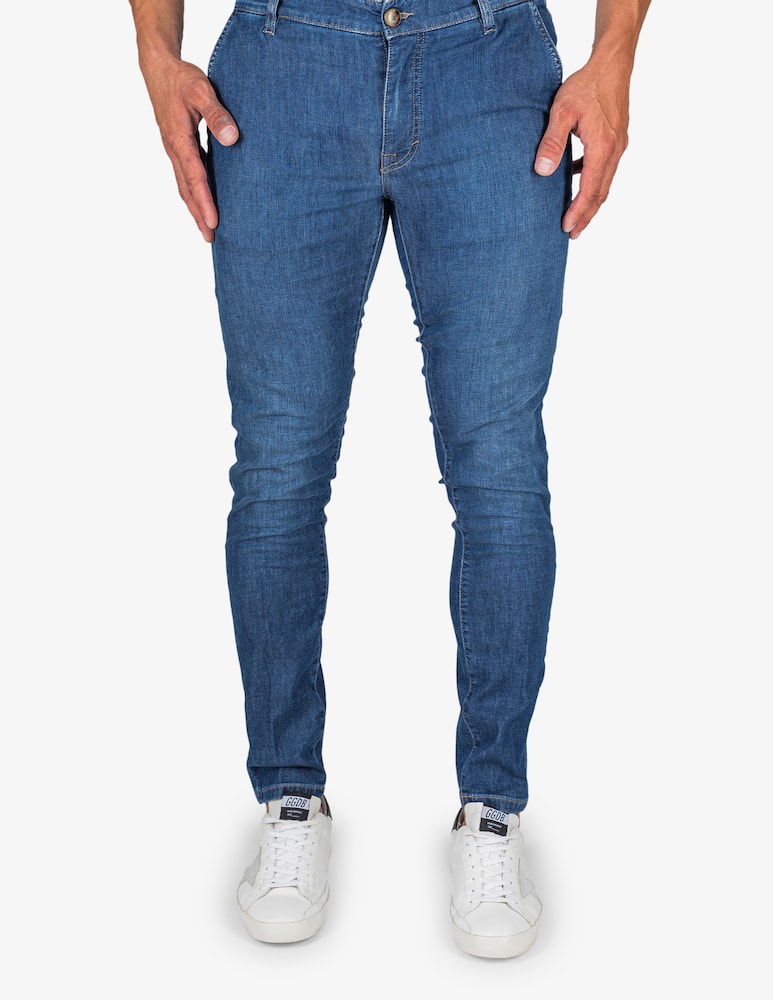 rinascente Teleria Zed Denim five pocket trousers