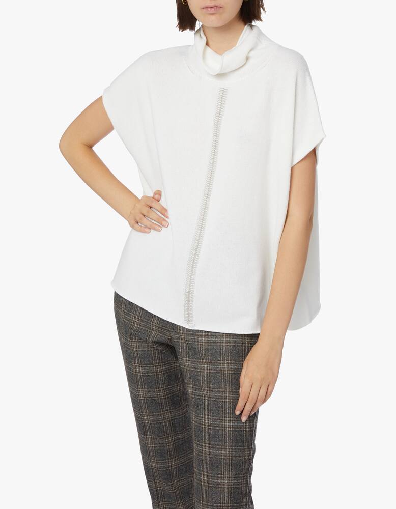 Peserico High neck sweater with short sleeve lenght - picture 2 Peserico High neck sweater with short sleeve lenght - picture 2