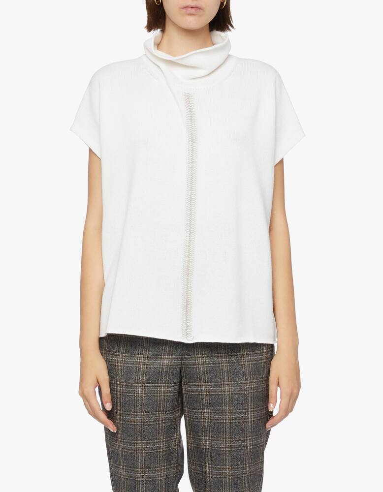 Peserico High neck sweater with short sleeve lenght - picture 4 Peserico High neck sweater with short sleeve lenght - picture 4