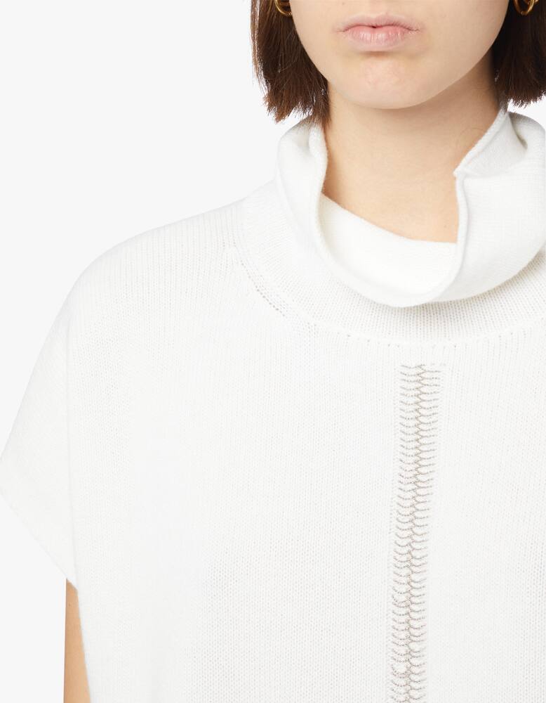 Peserico High neck sweater with short sleeve lenght - picture 5 Peserico High neck sweater with short sleeve lenght - picture 5