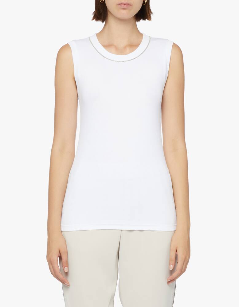 rinascente Peserico Stretch microrib jersey tank top