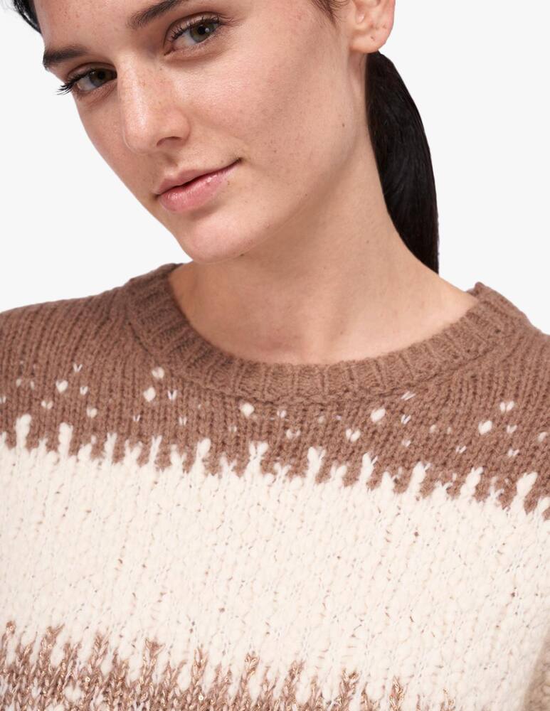 rinascente Peserico Round neck lurex jumper