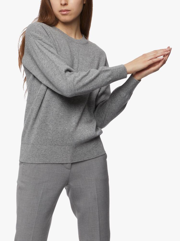 rinascente Peserico Maglia in filato lana seta e cashmere con pagliuzze laminate