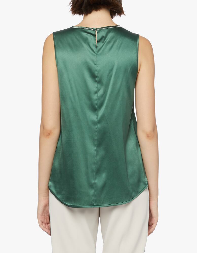 rinascente Peserico Canotta in raso di seta