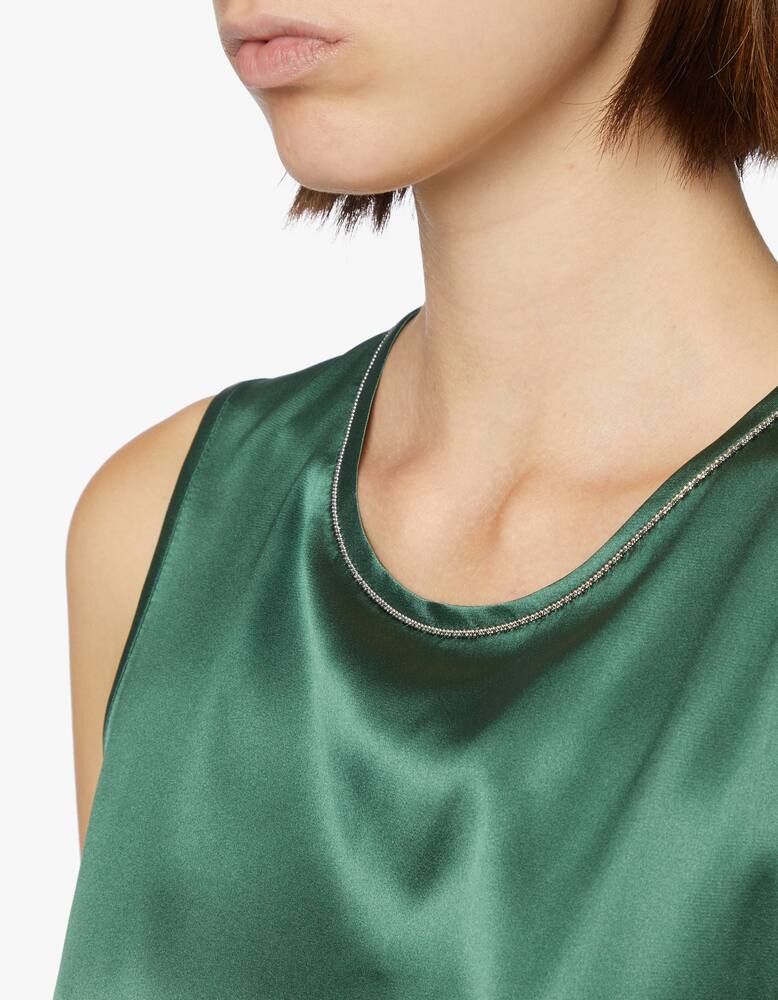 rinascente Peserico Canotta in raso di seta