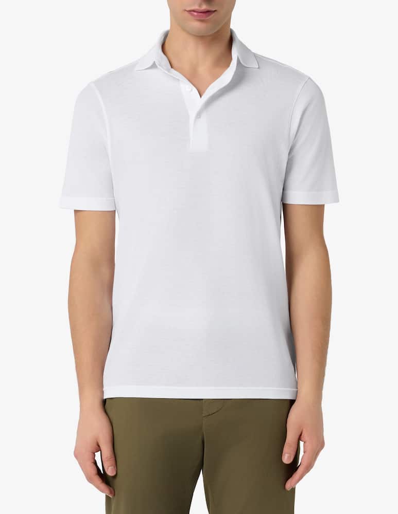 rinascente Gran Sasso Micropiqué short sleeve polo