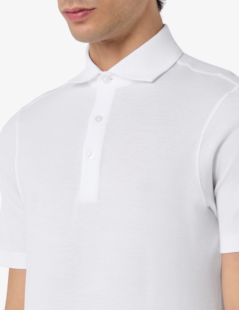 rinascente Gran Sasso Micropiqué short sleeve polo