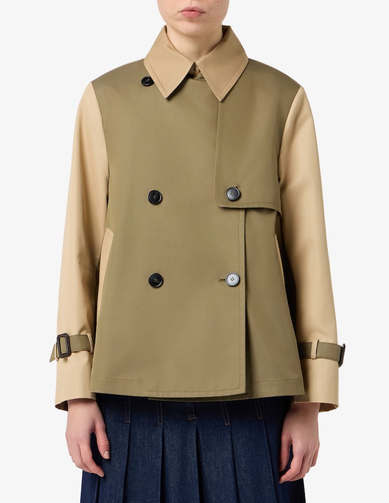 rinascente Weekend Max Mara Short double-breasted raincoat