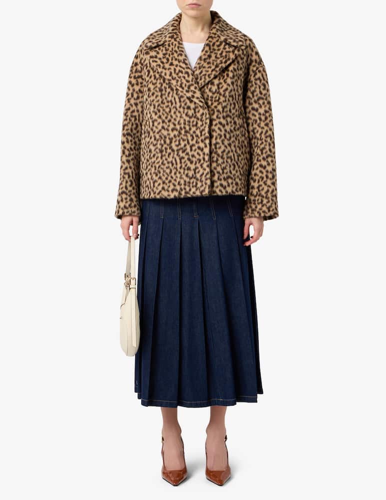 Weekend Max Mara Cappotto corto stampato animalier - immagine 2 Weekend Max Mara Cappotto corto stampato animalier - immagine 2