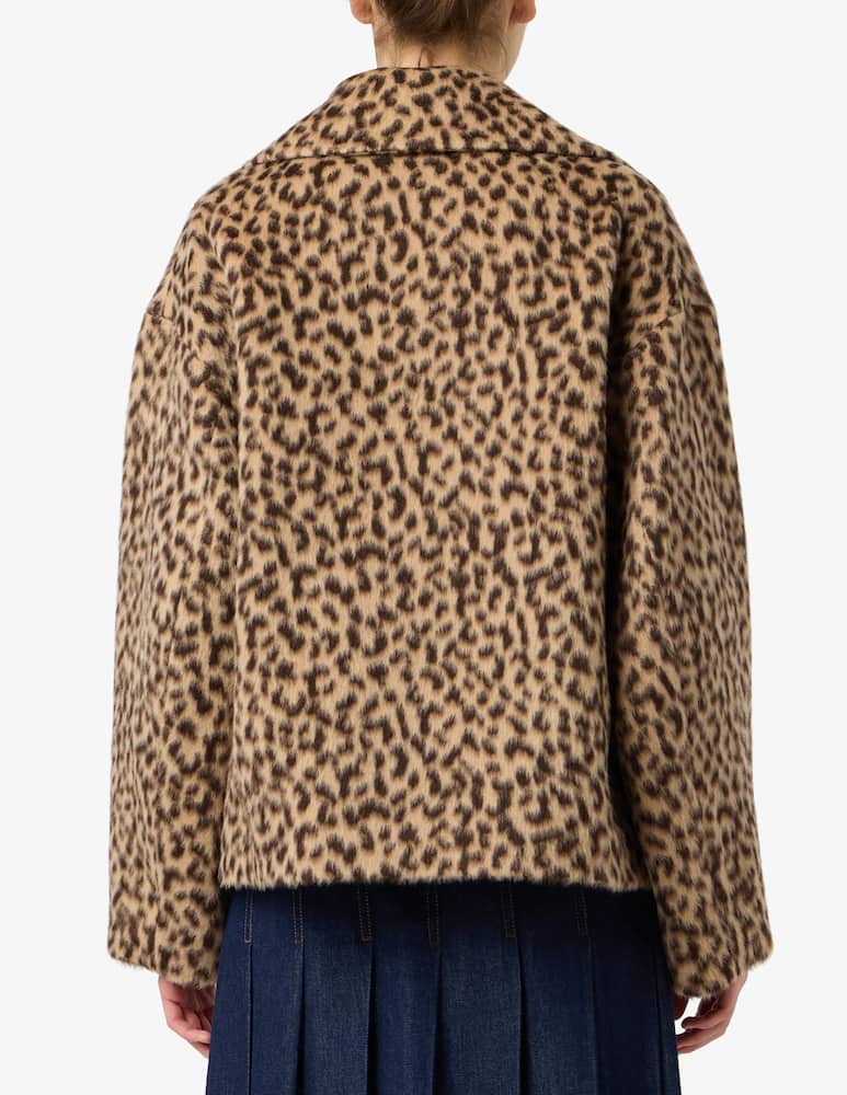 rinascente Weekend Max Mara Cappotto corto stampato animalier