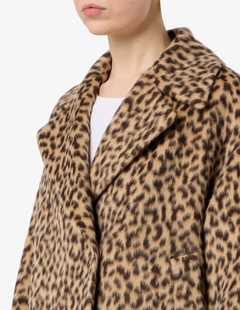 rinascente Weekend Max Mara Cappotto corto stampato animalier
