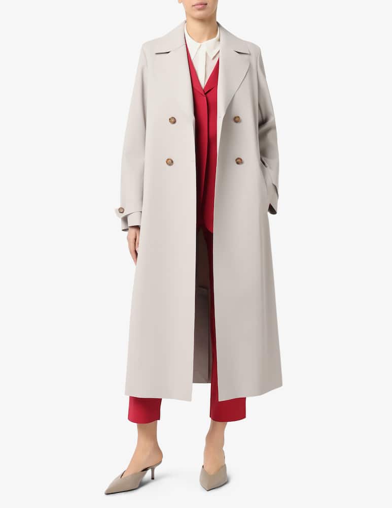 rinascente MM Cedro double-breasted belted coat