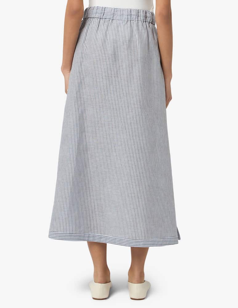 rinascente MM Striped midi skirt