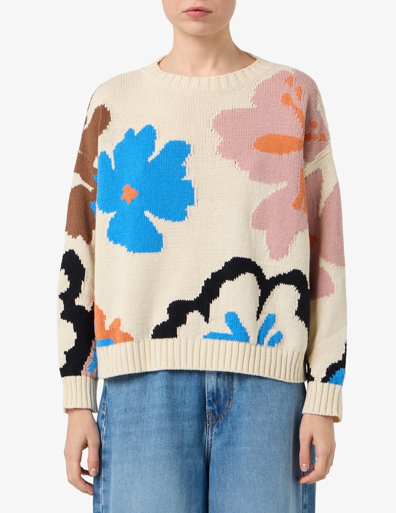 Weekend Max Mara Maglione girocollo a fiori Celebre - immagine 1 Weekend Max Mara Maglione girocollo a fiori Celebre - immagine 1