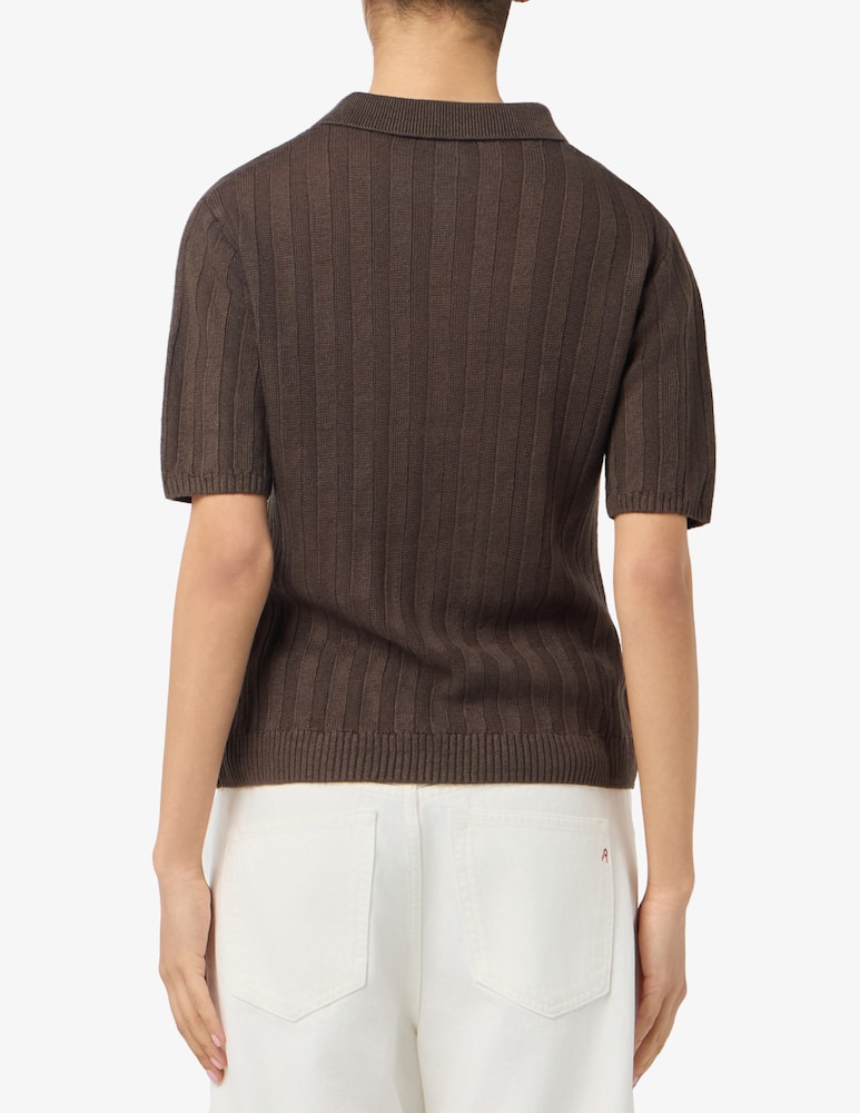 MM by MaxMara Ribbed knit polo top - picture 3 MM by MaxMara Ribbed knit polo top - picture 3