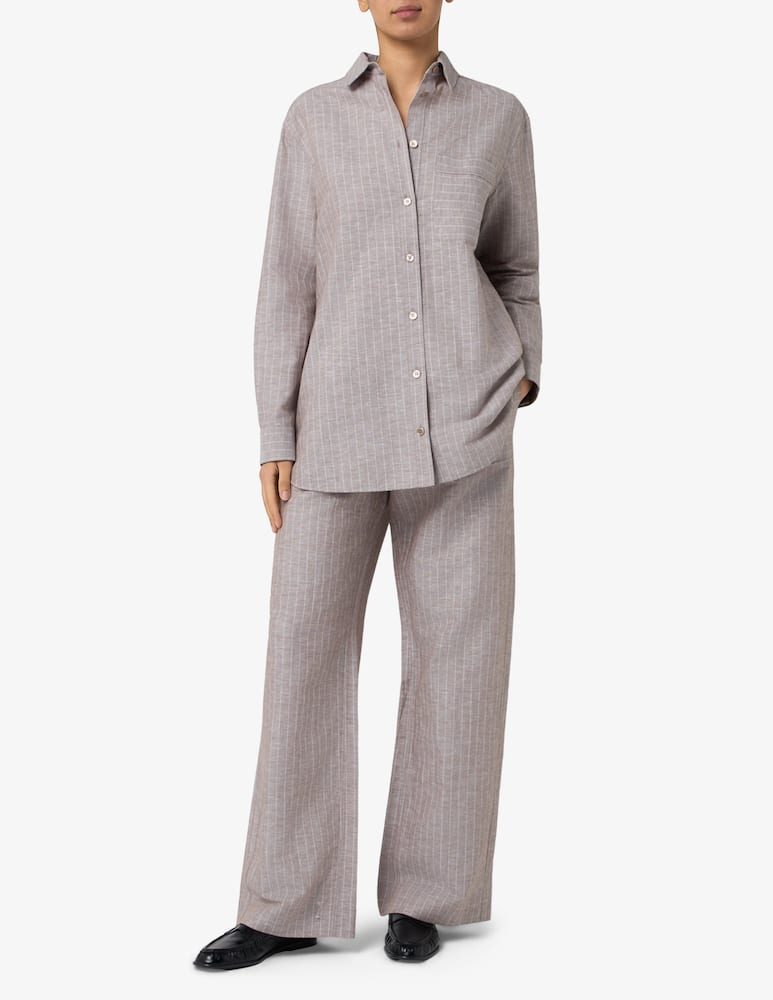 MM by MaxMara Linen and cotton blend wide leg trousers - picture 2 MM by MaxMara Linen and cotton blend wide leg trousers - picture 2