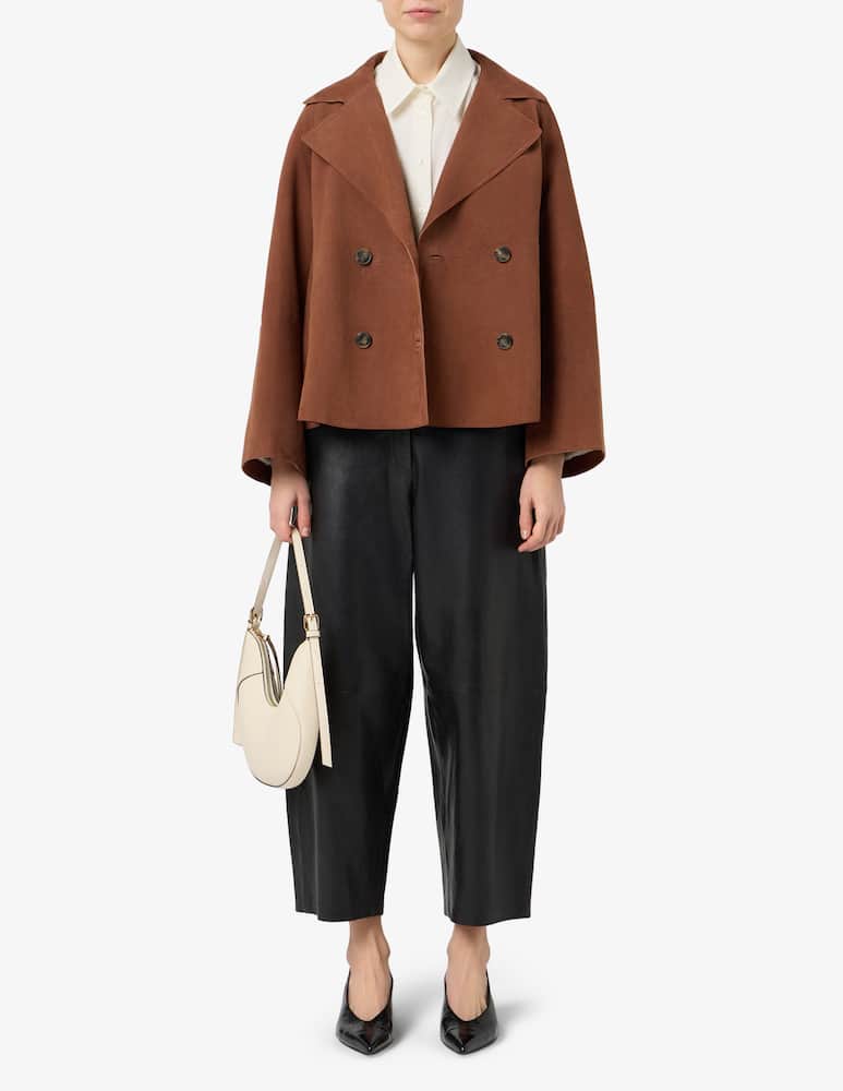 rinascente Weekend Max Mara Giacca doppiopetto in pelle Sospiro