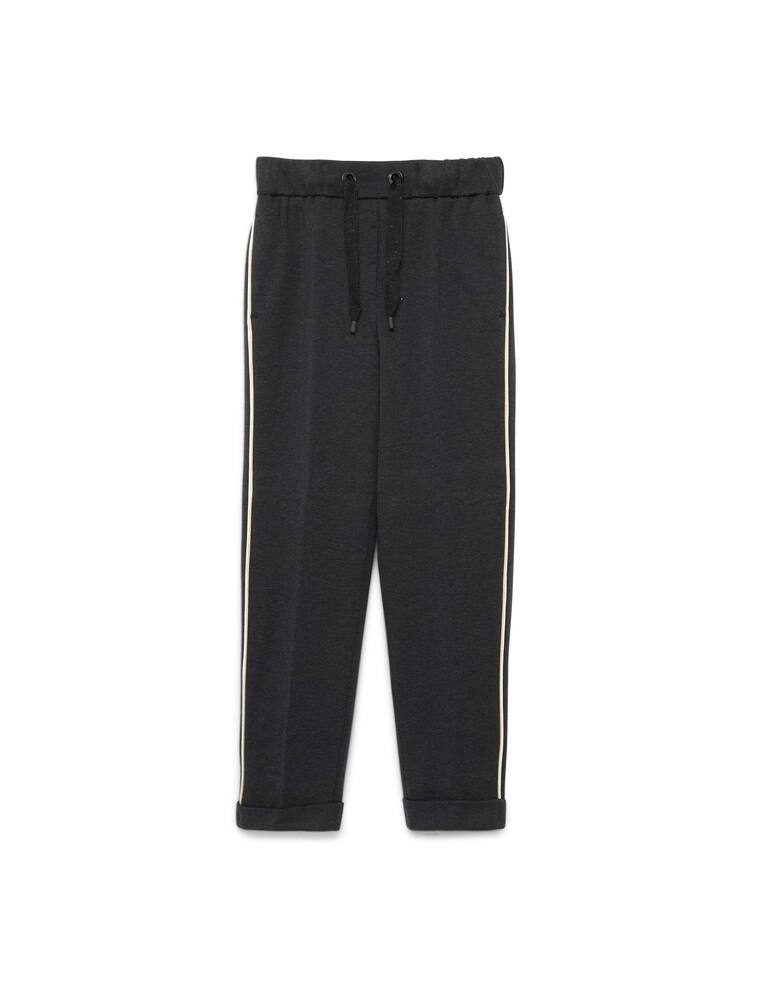 rinascente Peserico Stretch emery fleece regular waist loose fitting pant