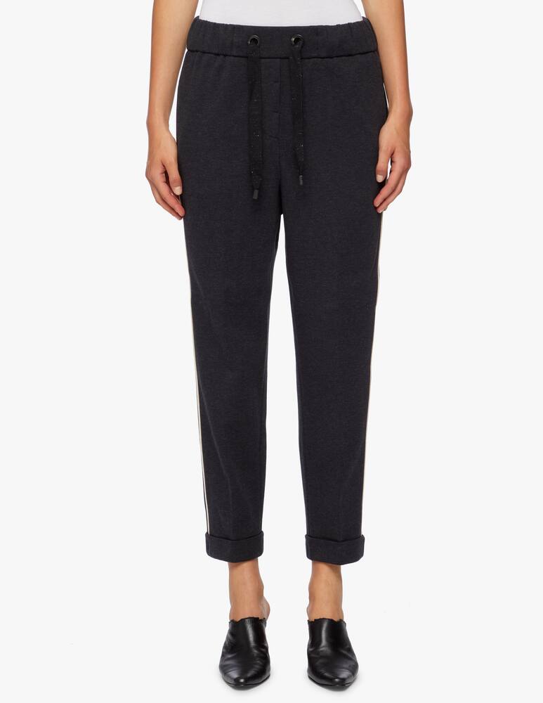 rinascente Peserico Stretch emery fleece regular waist loose fitting pant