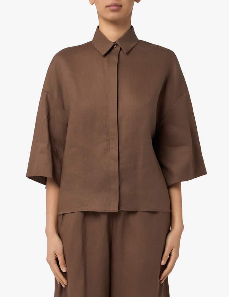 rinascente MM Oversize linen shirt