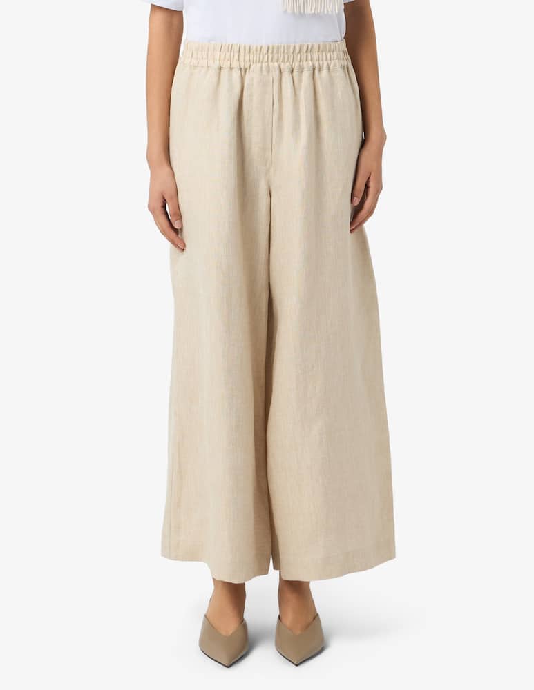 Weekend Max Mara Wide leg linen trousers - picture 1 Weekend Max Mara Wide leg linen trousers - picture 1