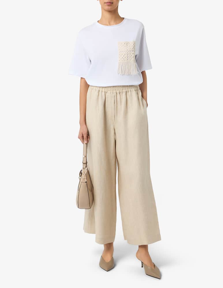 rinascente Weekend Max Mara Pantaloni in lino ampi