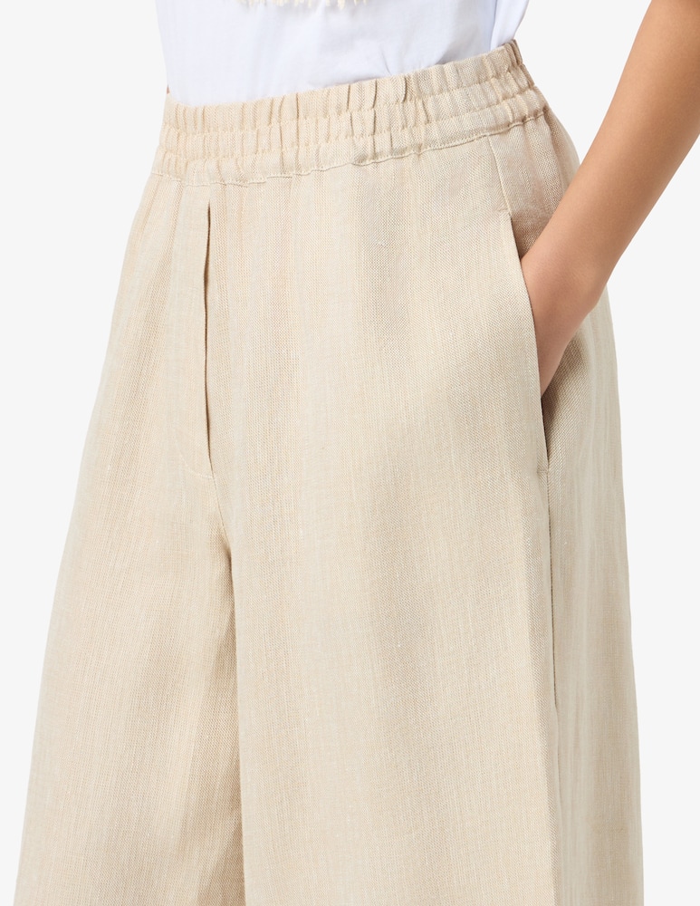 Weekend Max Mara Wide leg linen trousers - picture 4 Weekend Max Mara Wide leg linen trousers - picture 4