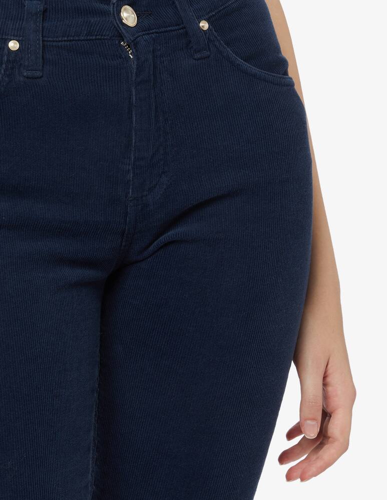 rinascente Elizabeth Ascot Velvet slim-fit trousers