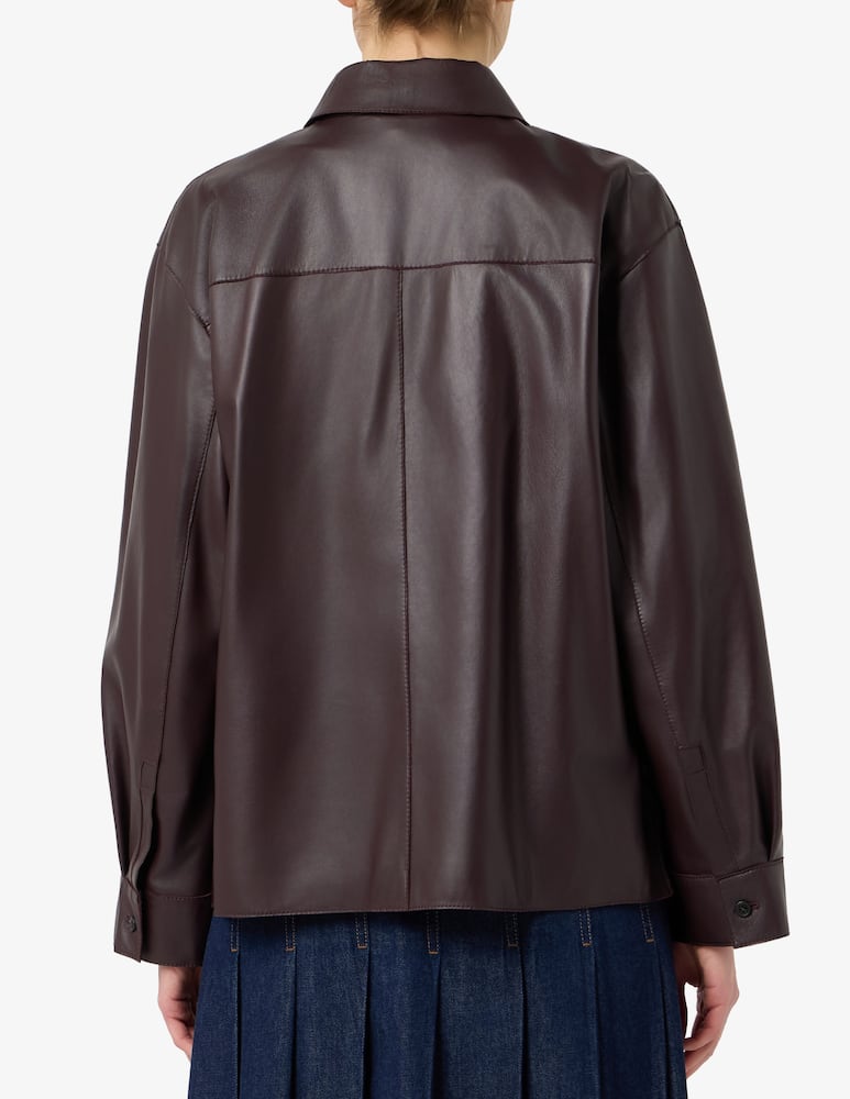 rinascente Weekend Max Mara Leather overshirt