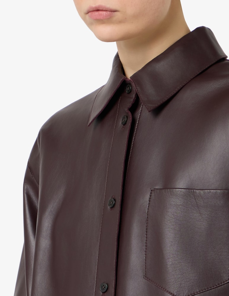 rinascente Weekend Max Mara Leather overshirt