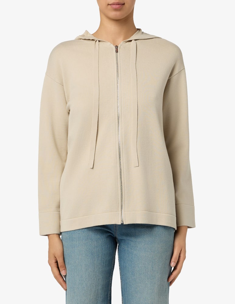 rinascente MM by MaxMara Felpa in maglia con cappuccio e cerniera MMLALOA